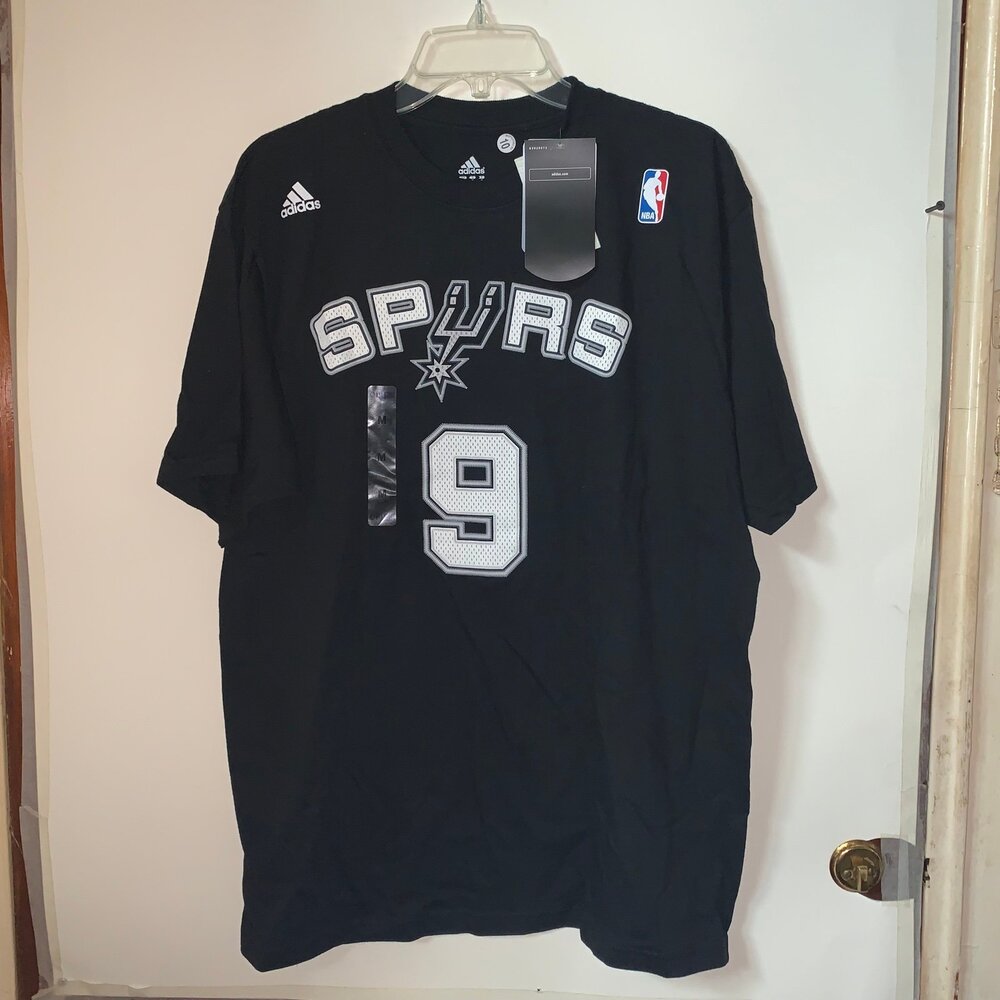 Tony Parker #9San Antonio Spurs Adidas Hardwood Classics Swingman Jersey Black M